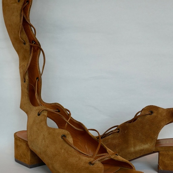 Saint Laurent Suede Sandals - Picture 5 of 6